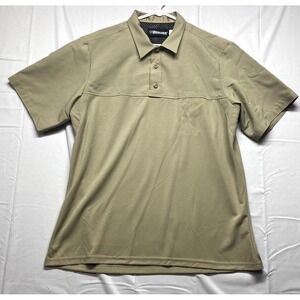 Blauer ArmorSkin Base Shirt Mens XL Silver Tan Short Sleeve Performance Pullover